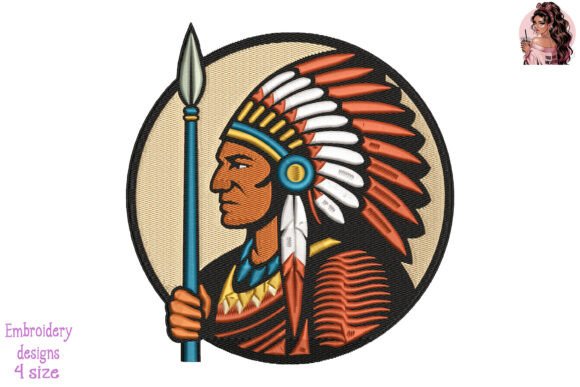 Circle of the Tribal Guardian Embroidery