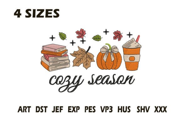 Cozy Season Fall Embroidery Design