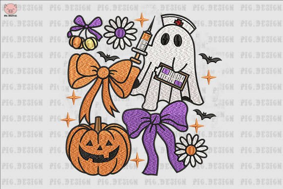 Halloween Nurse Embroidery