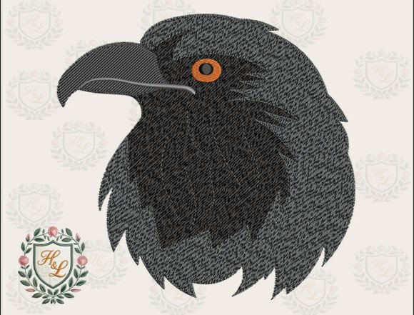 Mystical Raven Embroidery Files