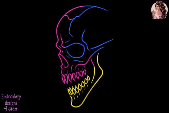 Neon Reaper Embroidery