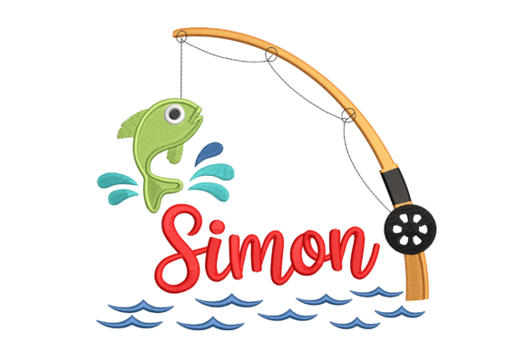 Personalized Fishing Embroidery