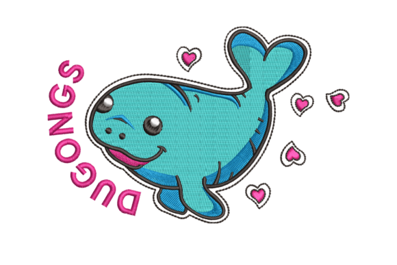 Sea Cow Machine Embroidery Pattern