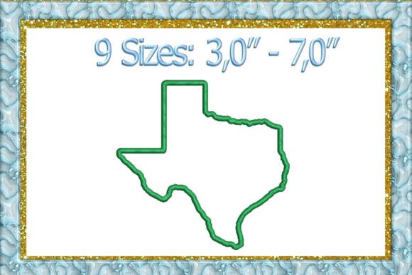 Texas Applique Embroidery Design